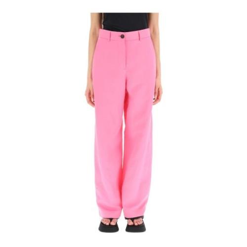 Msgm linne blandningsbyxor Pink, Dam