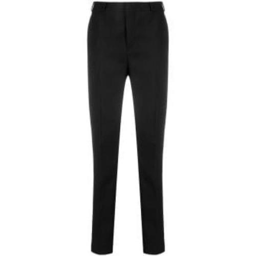 Saint Laurent Lyxiga Ull Tuxedo Byxor Black, Dam