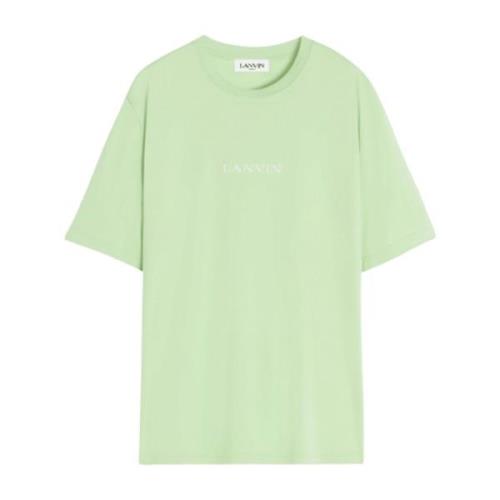 Lanvin Broderad Mandel Tee-Shirt Green, Herr