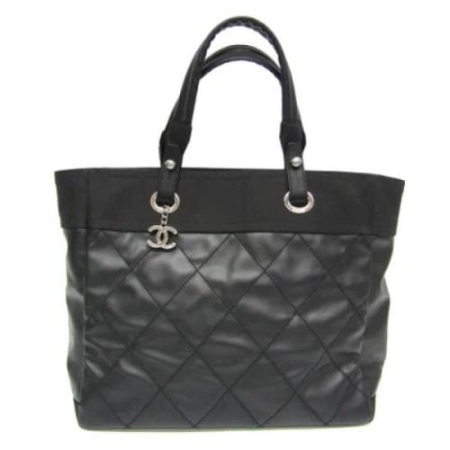 Chanel Vintage Pre-owned Canvas chanel-vskor Black, Dam