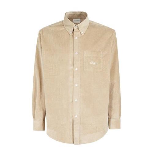 Drole de Monsieur Corduroy Skjorta Beige, Herr