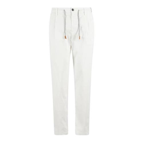 Eleventy Regimental Jogger Byxor White, Herr