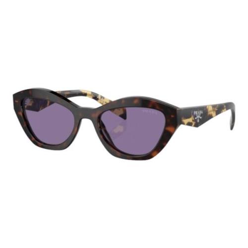 Prada Cat-Eye solglasögon Lila med Silver Brown, Dam