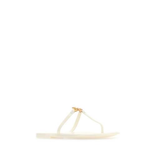 Tory Burch Gummisandal Tofflor White, Dam