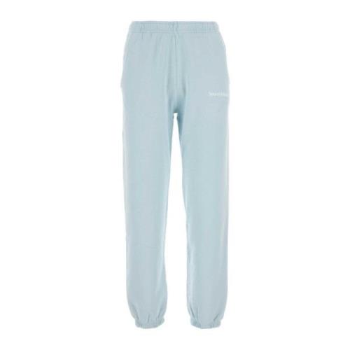 Sporty & Rich Pastel Blå Logo Joggers Blue, Dam