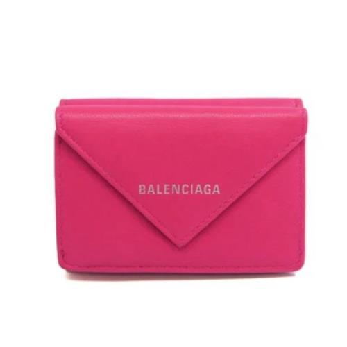 Balenciaga Vintage Pre-owned Laeder plnbcker Pink, Dam