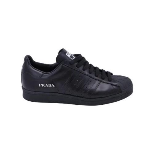 Prada Vintage Pre-owned Laeder sneakers Black, Herr