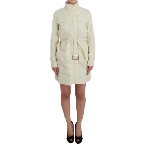 P.a.r.o.s.h. Beige Väderbeständig Trench Jacka Kappa Beige, Dam