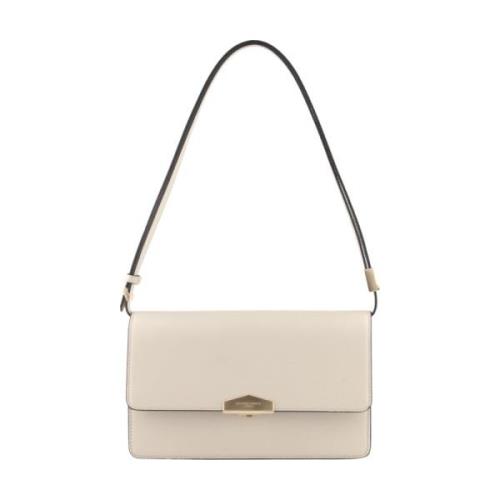 Pourchet Paris Elegant Crossbody Väska Ecru Beige, Dam