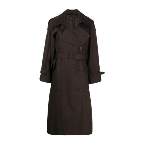 LOW Classic Mörkbrun Klassisk Trenchcoat Brown, Dam