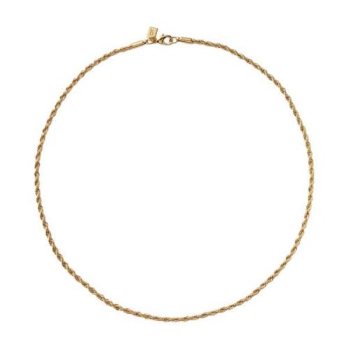 Crystal Haze Vriden Rep Kedja Halsband Yellow, Dam