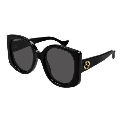 Gucci Trendiga Solglasögon - Stadsstil Black, Unisex