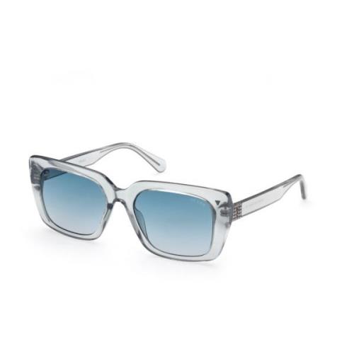 Guess Stiliga solglasögon med gradientblå lins Blue, Unisex