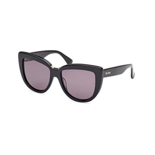 Max Mara Stiliga solglasögon med grå linser Black, Dam