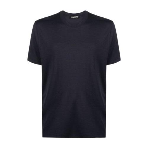 Tom Ford Blå Crew-neck T-shirt och Polo Blue, Herr