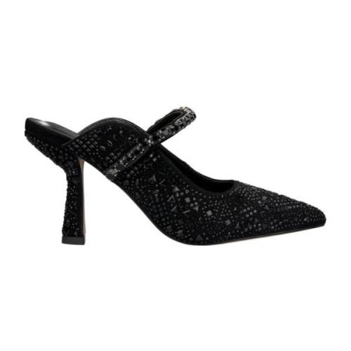 Alma EN Pena Elegant Slingback Sko med Strass Detalj Black, Dam