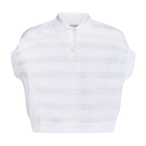Brunello Cucinelli Vita T-shirts och Polos White, Dam