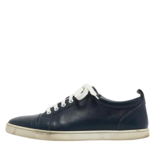 Christian Louboutin Pre-owned Pre-owned Laeder sneakers Blue, Herr