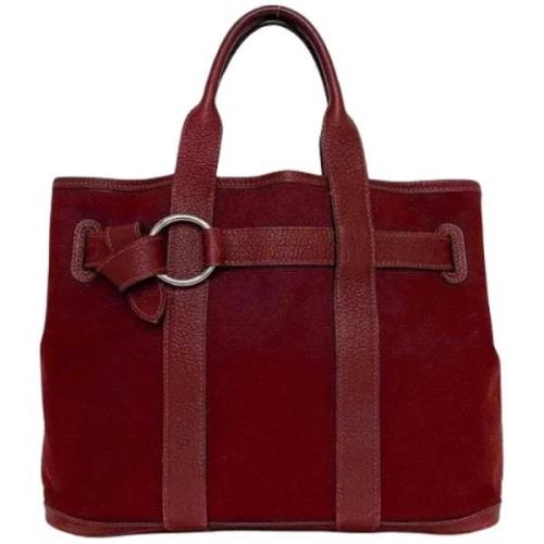 Hermès Vintage Pre-owned Canvas handvskor Red, Dam