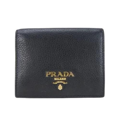 Prada Vintage Pre-owned Laeder plnbcker Black, Dam