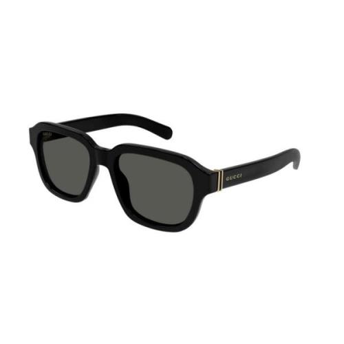 Gucci Svart Grå Solglasögon Gg1508S Black, Dam