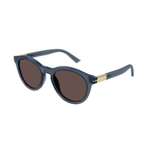 Gucci Blå Brun Solglasögon Gg1501S Blue, Herr