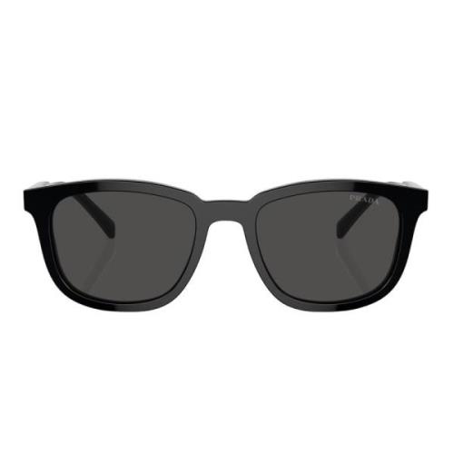 Prada Stiliga Solglasögon Kuddeform Black, Unisex