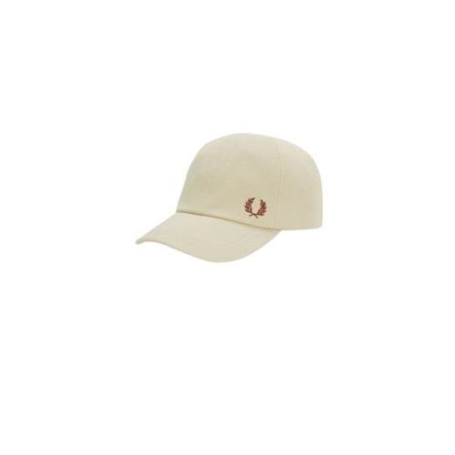 Fred Perry Broderad lagerkrans baseballkeps Beige, Herr