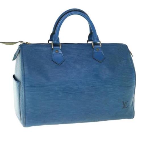 Louis Vuitton Vintage Pre-owned Laeder handvskor Blue, Dam