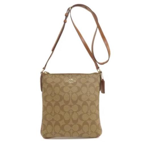 Coach Pre-owned Pre-owned Canvas axelremsvskor Beige, Dam