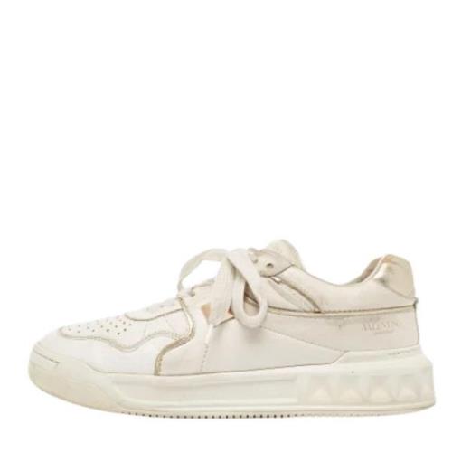 Valentino Vintage Pre-owned Laeder sneakers White, Dam