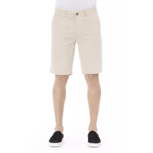 Baldinini Trendiga Beige Bomullsshorts Beige, Herr