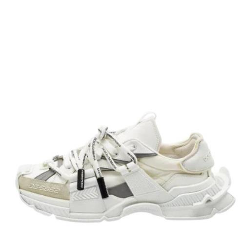 Dolce & Gabbana Pre-owned Pre-owned Laeder sneakers White, Herr