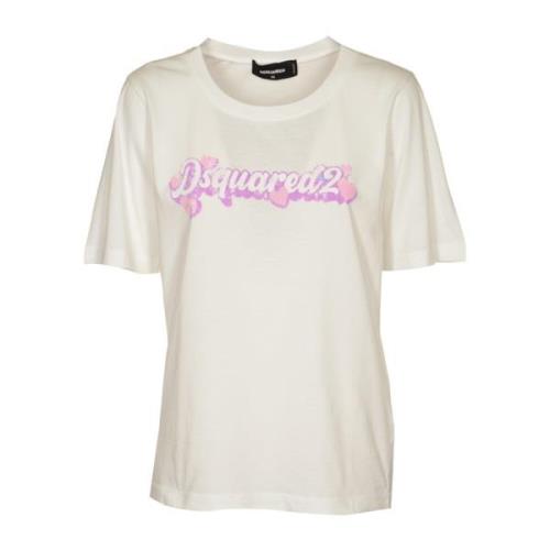 Dsquared2 Vita T-shirts och Polos White, Dam