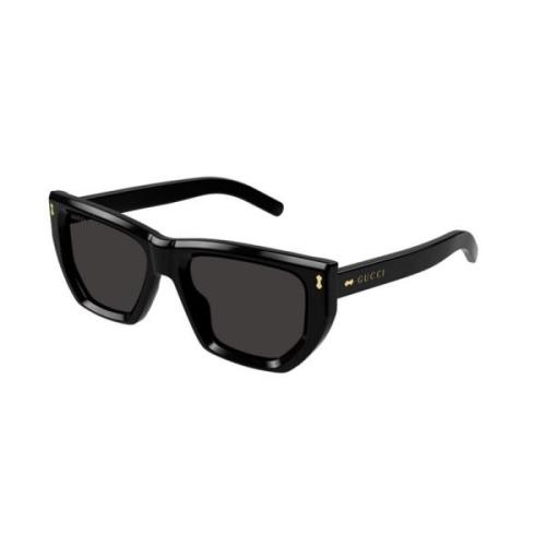 Gucci Svart Grå Solglasögon Gg1520S Black, Unisex