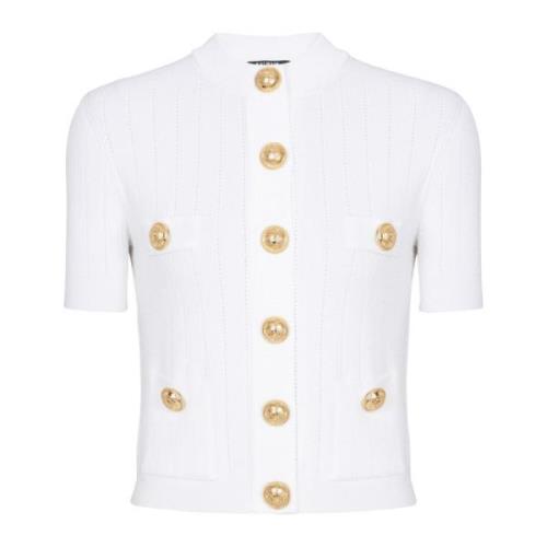 Balmain 4-ficks stickad kofta White, Dam