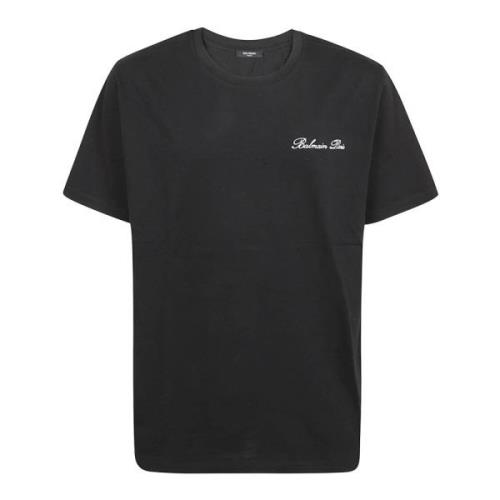 Balmain Svarta T-shirts & Polos Ss24 Black, Herr