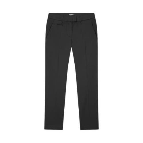 Dondup Svarta Slim Chino Byxor Black, Dam