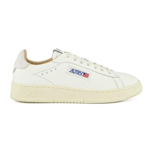 Autry Vita Blå Klassiska Läder Sneakers White, Herr