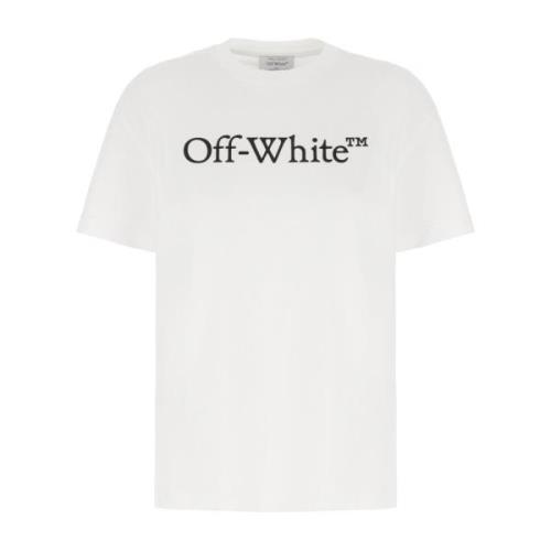 Off White Casual Bomull T-shirt White, Dam