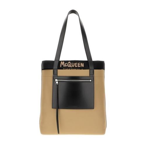 Alexander McQueen Axelväskor Beige, Herr