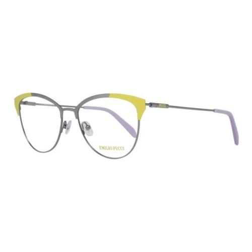 Emilio Pucci Silver Metall Optiska Bågar för Kvinnor Multicolor, Dam