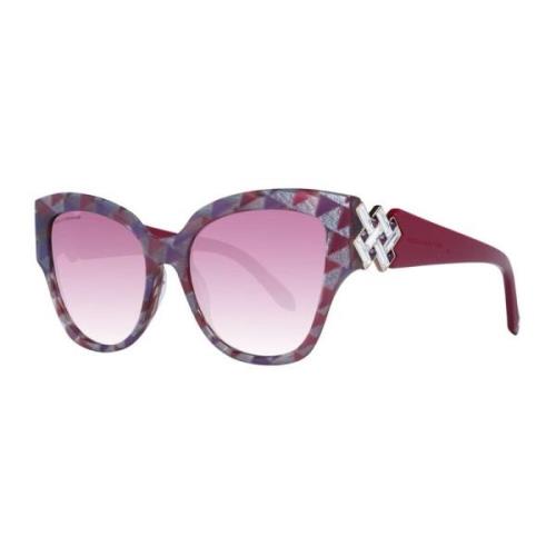 Swarovski Lila Spegel Cat Eye Solglasögon Purple, Dam