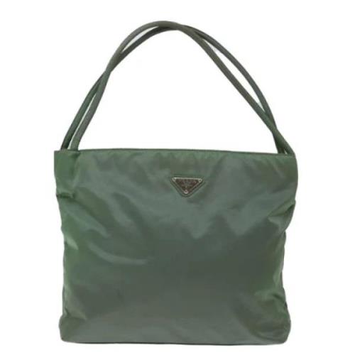 Prada Vintage Pre-owned Tyg prada-vskor Green, Dam