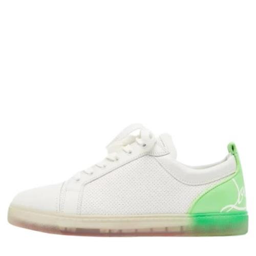 Christian Louboutin Pre-owned Pre-owned Laeder sneakers White, Herr