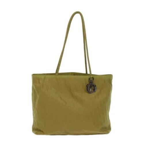 Dior Vintage Pre-owned Canvas totevskor Green, Dam