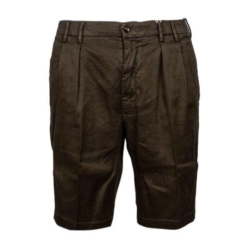 L.b.m. 1911 Mäns Linne och Bomull Chino Shorts Green, Herr