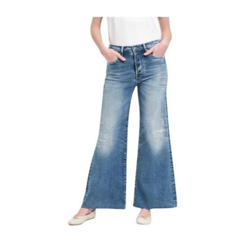 Cycle Vintage Mid Rise Flared Jeans Blue, Dam