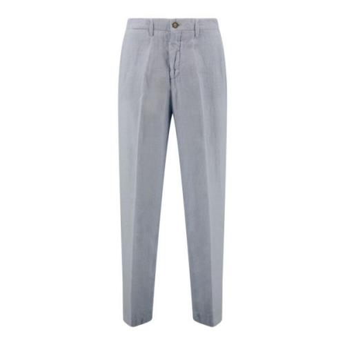 Briglia Grå Straight Mid-Rise Byxor Gray, Dam