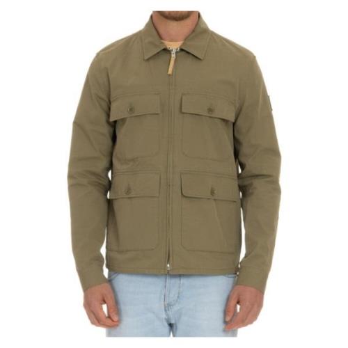 Belstaff Grön Utomhus Bomullsrock Green, Herr